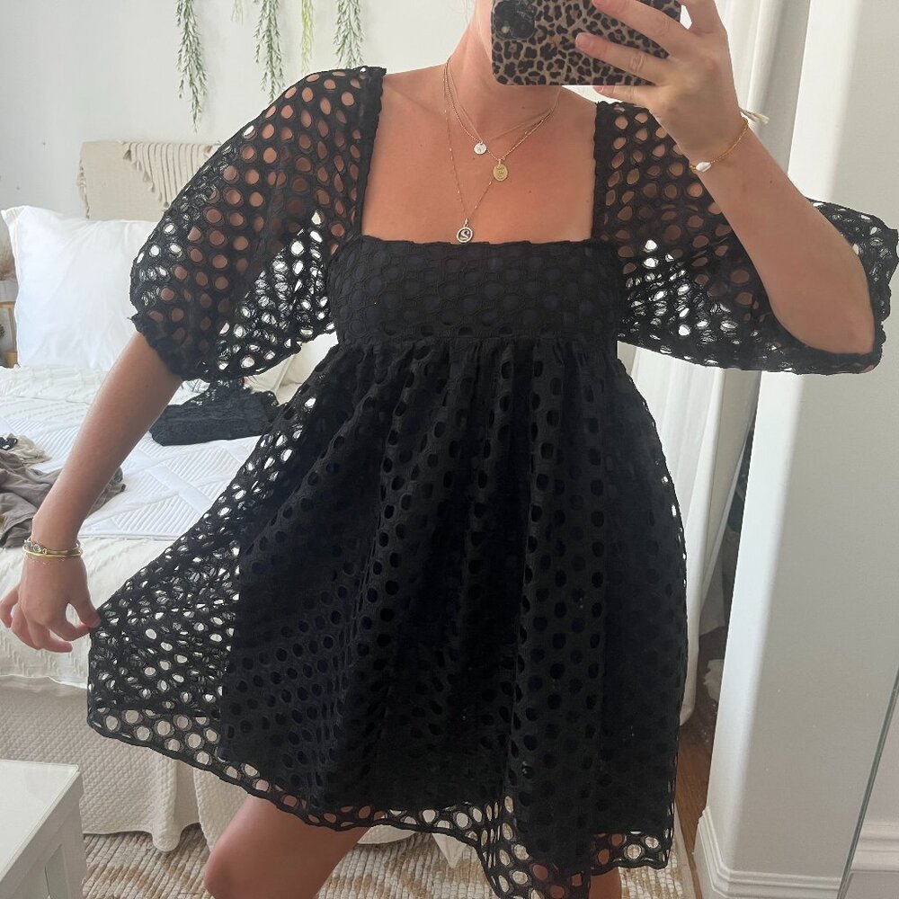 Black Kimchi Blue Babydoll Dress